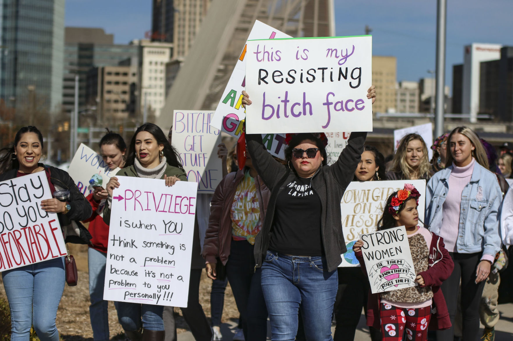 Participants march